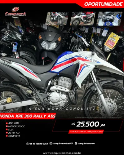 Xre 300 RALLY ABS 2018 - Apenas 26.000Km