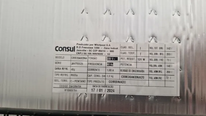 Geladeira Cônsul 340 Lt