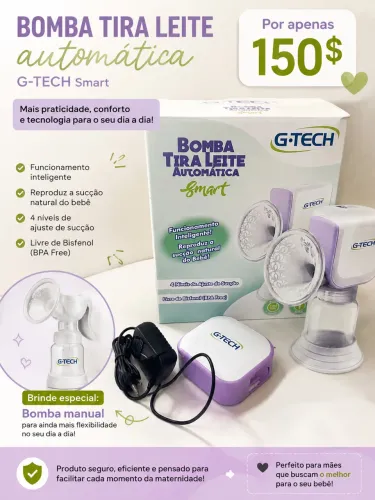 Vendo bomba de tirar/extrair leite materno gtech
