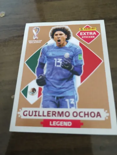 Figurinha Extra Sticker Ochoa bronze Copa 2022