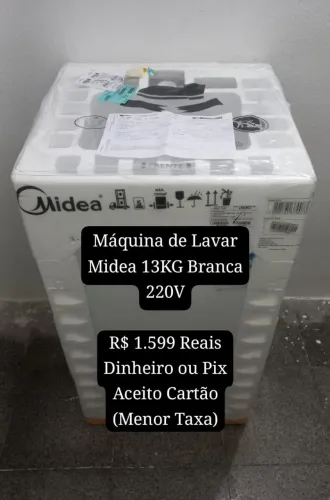 Máquina de Lavar Midea 13KG Branca 220V