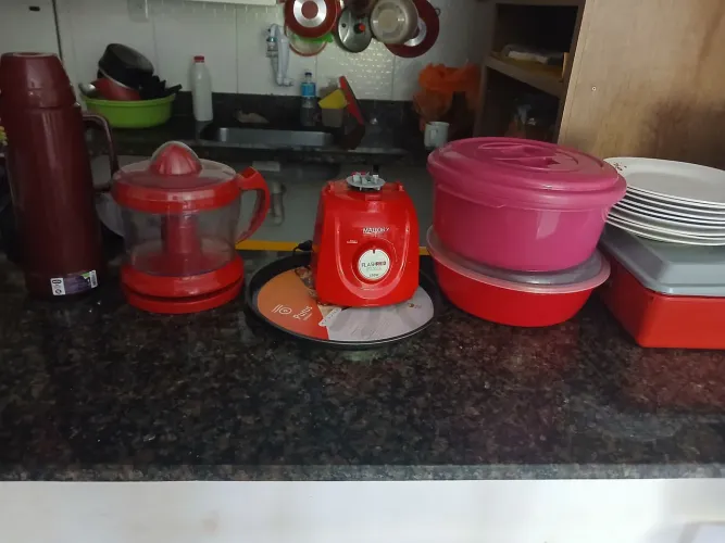 Objetos de cozinha tudo novos nunca foi usados