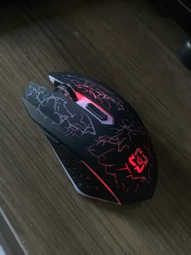 MOUSE GAMER SEM FIO RGB - 2.4G + BLUETOOTH