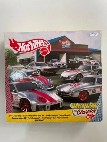 Caixa Coleção Hot Wheels Replay The Classics 80 - Pack com 7 miniaturas Exclusivo Lacrado