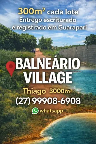 Lotes à venda no Balneário, Guarapari Escriturados, parcelo, pego Euro e DÓLAR a R$ 7 REAL