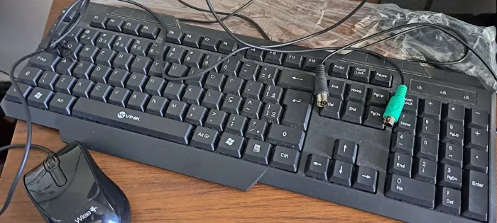 Teclado  vinik + mouse wise  cabo mini din 8