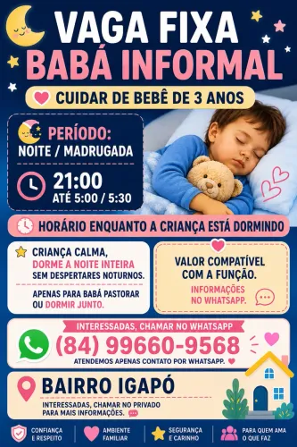 Vaga de babá 