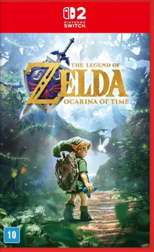 Zelda Ocarina of Time Remake Switch 2 - Capa Foil Rara (Pré-venda)
