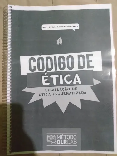 Apostila código de ética - legislação de ética esquematizada MÉTODO QLROAB