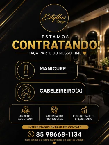 Vagas para cabeleireiros e manicures