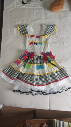 Vestido de festa junina 9 - 10 anos