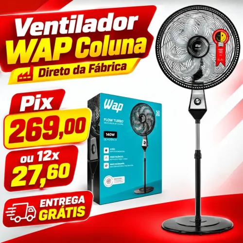 Ventilador de Coluna - NOVO - Direto da Fábrica - ENTREGA GRÁTIS