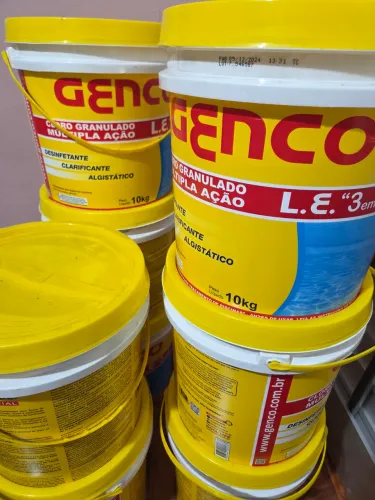 Cloro Genco 3 em 1 Balde 10kg - O Menor Preço de SP