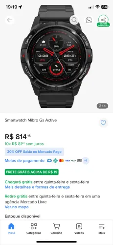 Relógio Mibro whatch GS active