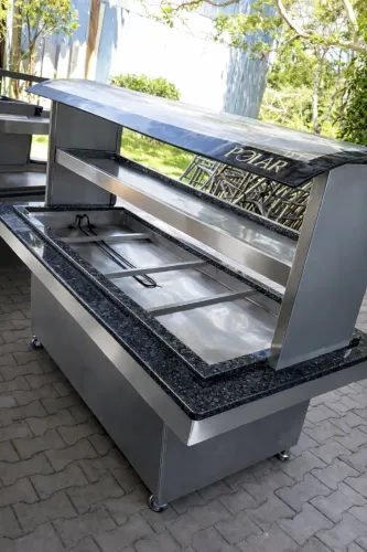 Buffet Self-Service 12 Cubas 1/2 Quentes 6 Cubas 1/2 Frias Polar BRQ12F6 - 220v