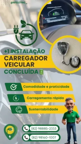 Instalação de Carregador Veicular (Carro Elétrico / Híbrido) 