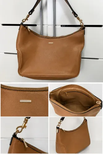 Bolsa Santinato Caramelo - Couro Ecológico