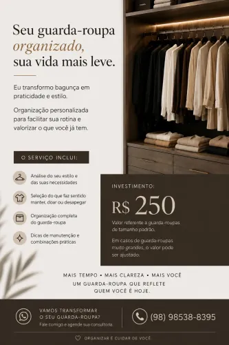 Arrumo seu guarda-roupa