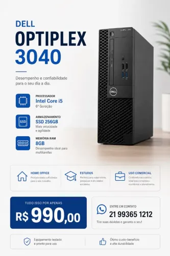 Dell Optiplex 3040 - Core i5 SSD 8GB