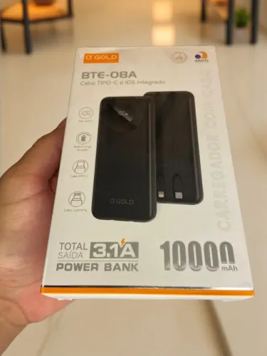 Carregador Portátil Power Bank 1000Ah BTE-08A A?Gold an10