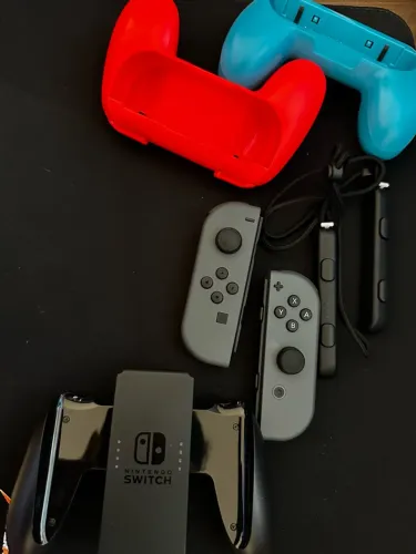 Joycons Switch 1 Cinzas Nunca Usados LEIA A DESCRIÇÃO