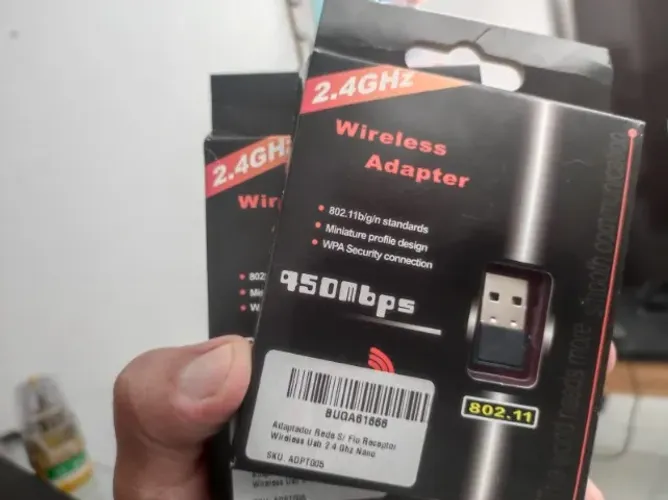 Adaptador Wi-fi para PC - Novo