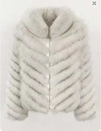 Casaco Pele Natural Raposa reversivel