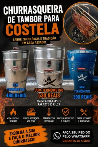 Churrasqueira de tambor