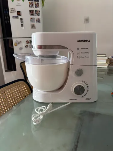 VENDO - Batedeira Planetária, Mondial, Branco, 700W, 110V