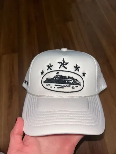 Boné Corteiz CRTZ Trucker Branco Stars Alcatraz - Novo com Tag