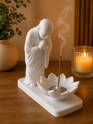 Porta Incenso Monge Zen | Decoração, Meditação e Bem-Estar