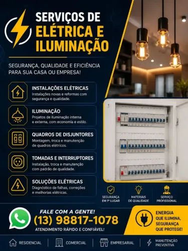 Serviço de elétrica, eletricista