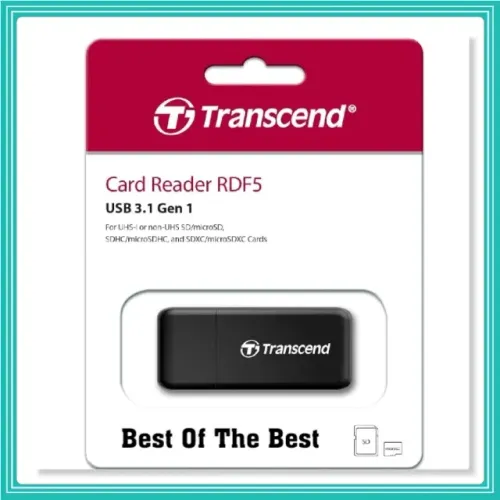 Leitor De Cartão De Memória Rdf5 Sd Micro Transcend Usb 3.0