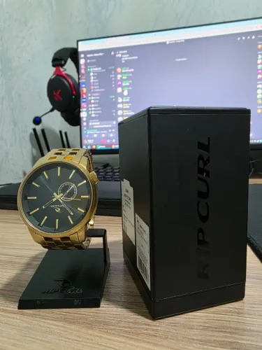 relogio rip curl detroit gold