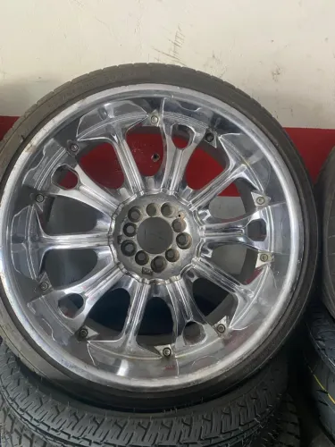Rodas aro 20 cromada 