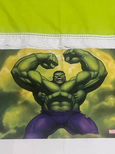 Colcha de cama solteiro infantil masculino menino Hulk