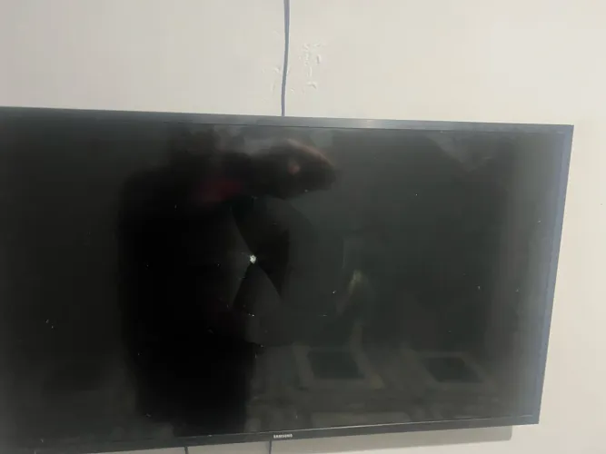 Smart Samsung tela queimada 