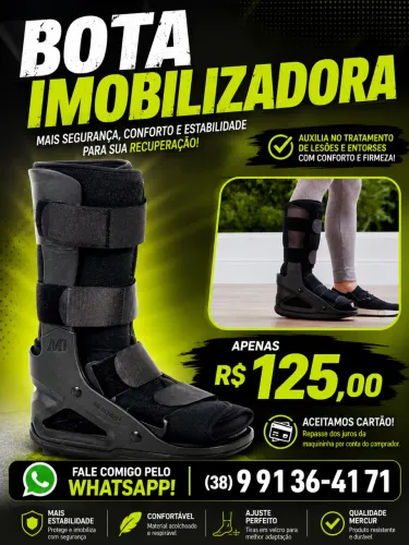 BOTA IMOBILIZADORA MERCUR M1 LONGA - TAMANHO G - R$ 125,00