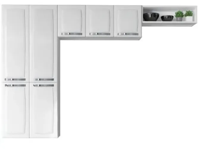 Cozinha Completa 3 peças Aço - Branco l655