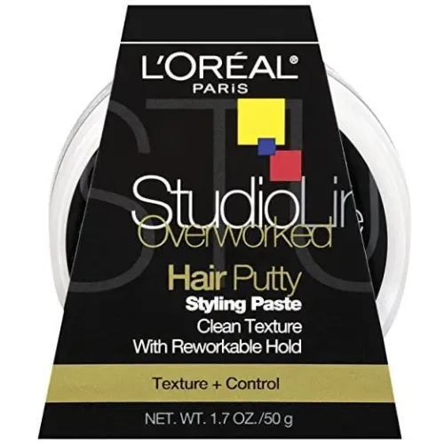 Pomada Modeladora Capilar de fixação flexível L'Oréal Paris Studio Line Clean 50g