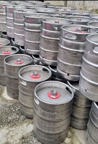 Barril de chopp AmBev (Brahma) 50L - Vazios.