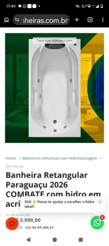 Banheira com hidromassagem