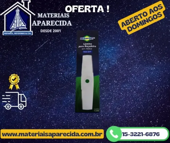 Lamina Rocadeira furo 3/4 Brasfort 7348