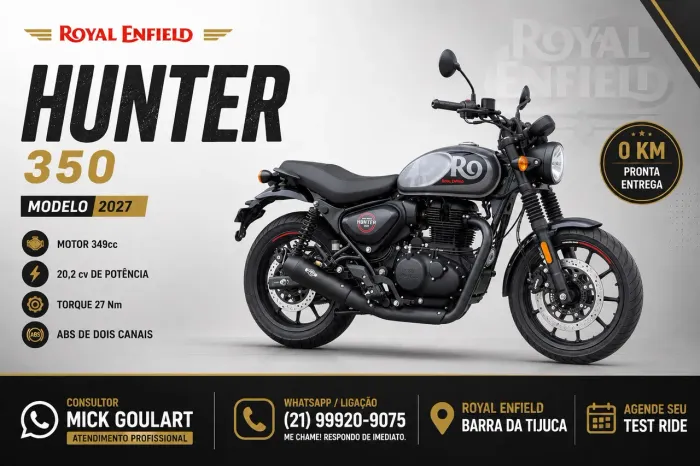 HUNTER 350cc Ano: 2027 (( 0 KM )) - MICK - | CHAME NO WHATSAPP !