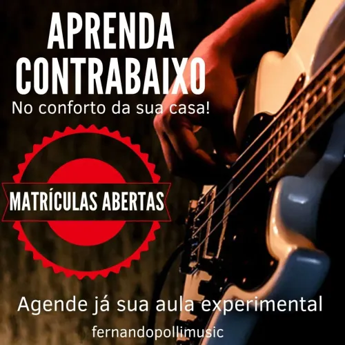 Aulas de Contrabaixo - Presencial e Online