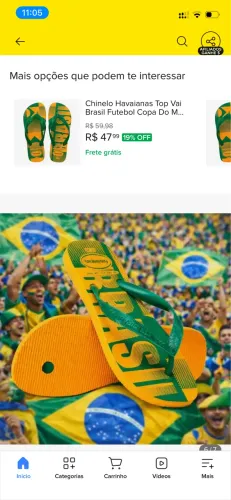Chinelo havaianas vai Brasil! Preço baixo