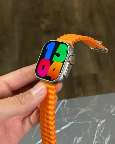 Relogio Smartwtch Ultra 49mm Prata Microwear Novo