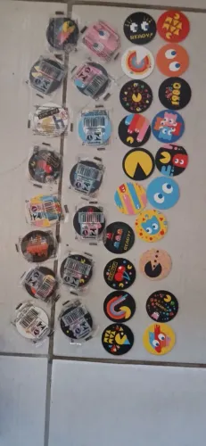 Coleção de Tazos do Pac Man