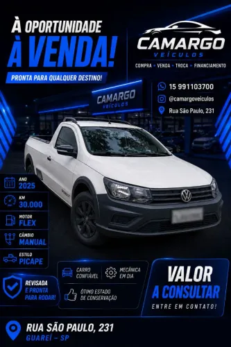 Volkswagen Saveiro Robust 1.6 Total Flex 16V 2025