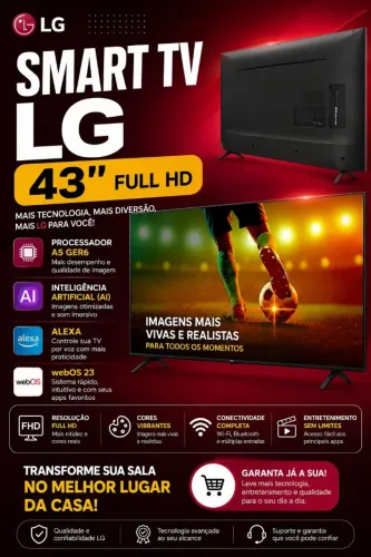 SMART TV LG 43" Full hd